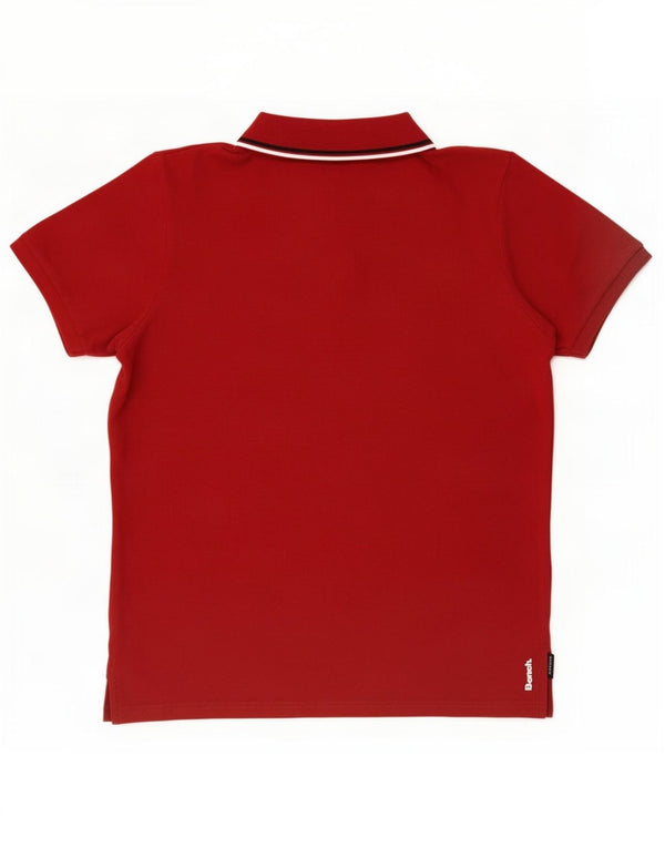 Polo da uomo Bench in cotone a righe rosse medie