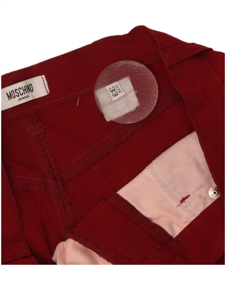 Pantaloni casual dritti da uomo Moschino W33 L33 rossi