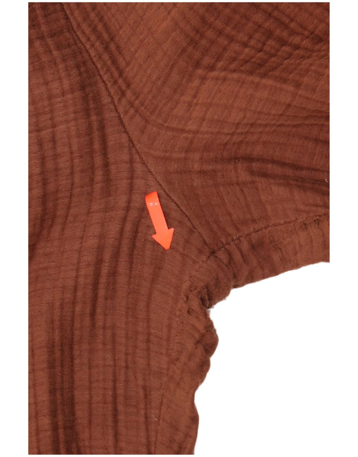 Pantaloni casual slim da donna Zara medi W28 L28 cotone marrone