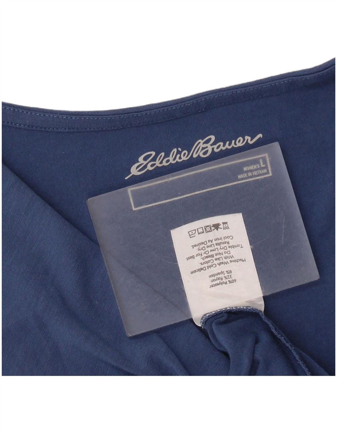 Abito a trapezio senza maniche da donna Eddie Bauer UK 14 Grande poliestere blu