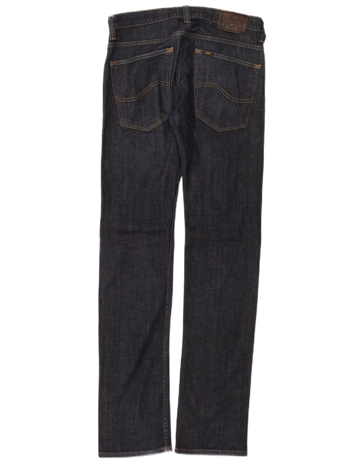 Jeans Lee Powell dritti slim da donna W32 L36 cotone blu navy