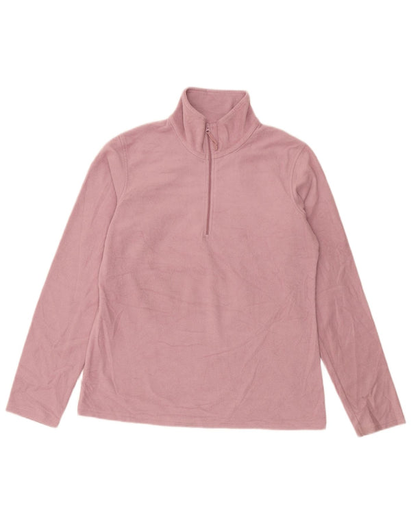 Maglione in pile da donna con collo e zip Mountain Warehouse UK 14 Rosa medio