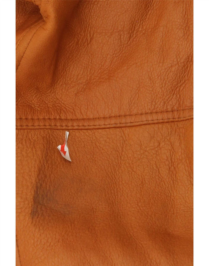 Giubbotto in shearling vintage da uomo IT 52 XL Marrone