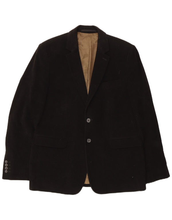 Giacca blazer da uomo a 2 bottoni French Connection UK 42 XL cotone nero