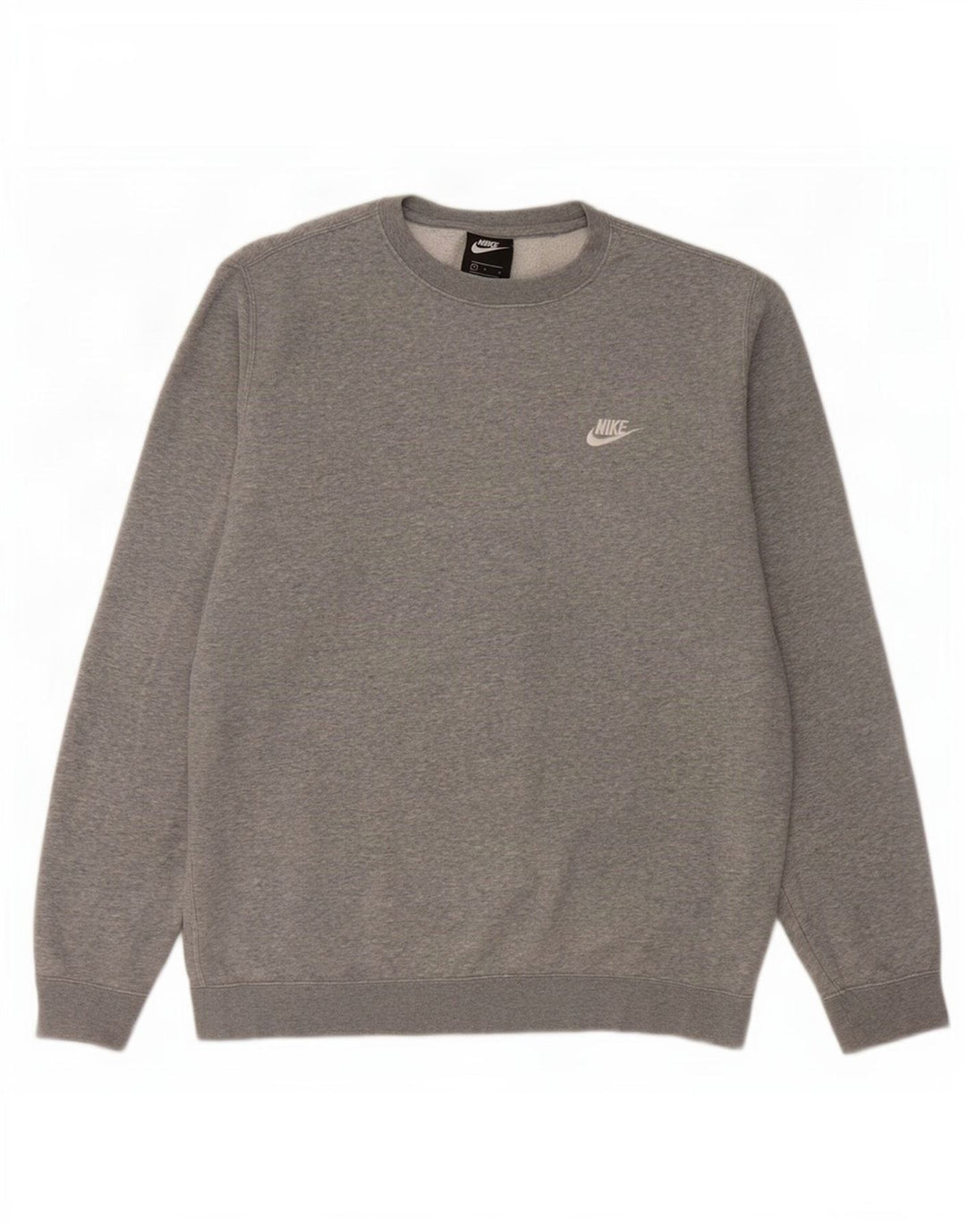 Felpa da uomo Nike Maglione grande in cotone chiazzato grigio