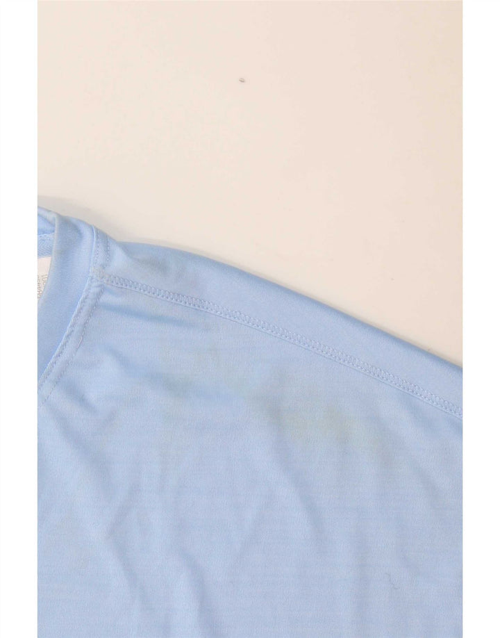 T-shirt grafica da donna Adidas Top UK 16/18 grande blu poliestere