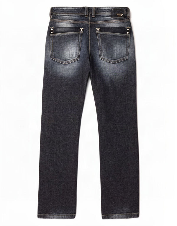 Jeans dritti da uomo Diesel W30 L32 in cotone blu