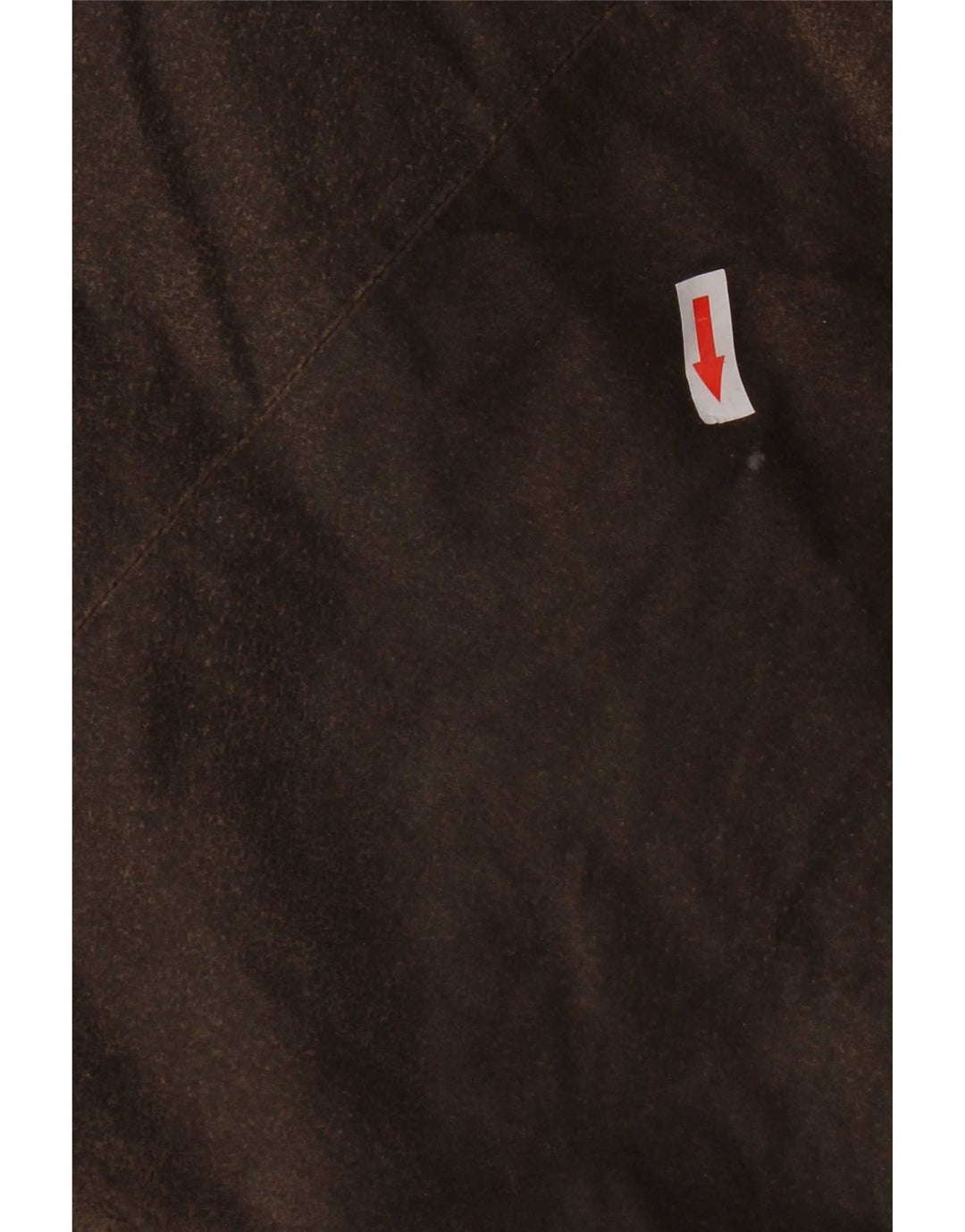 Giacca utilitaria in pelle da motociclista vintage da uomo UK 38 Marrone medio