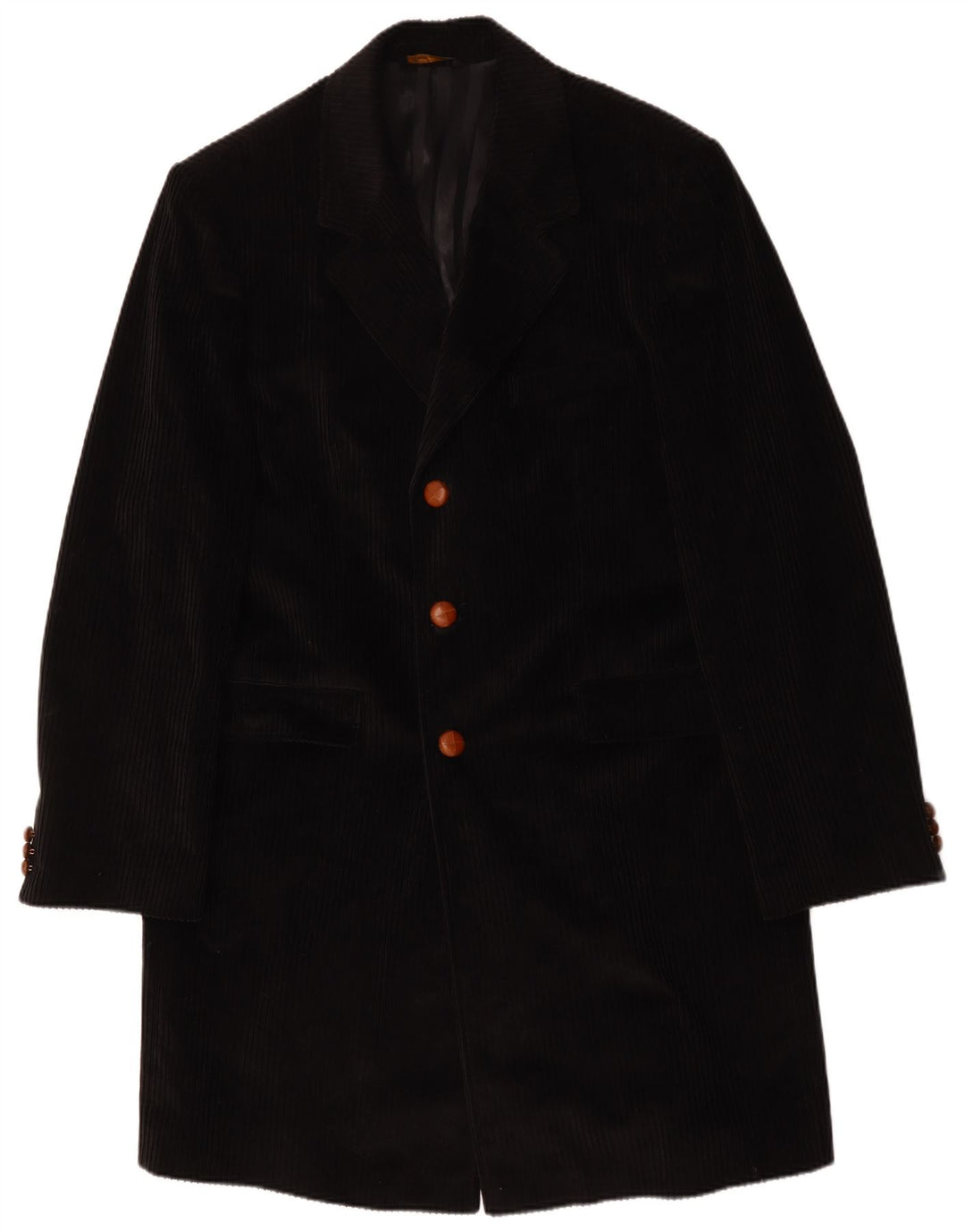 Cappotto da uomo in velluto a coste Velluto Duca Visconti IT 58 4XL Nero