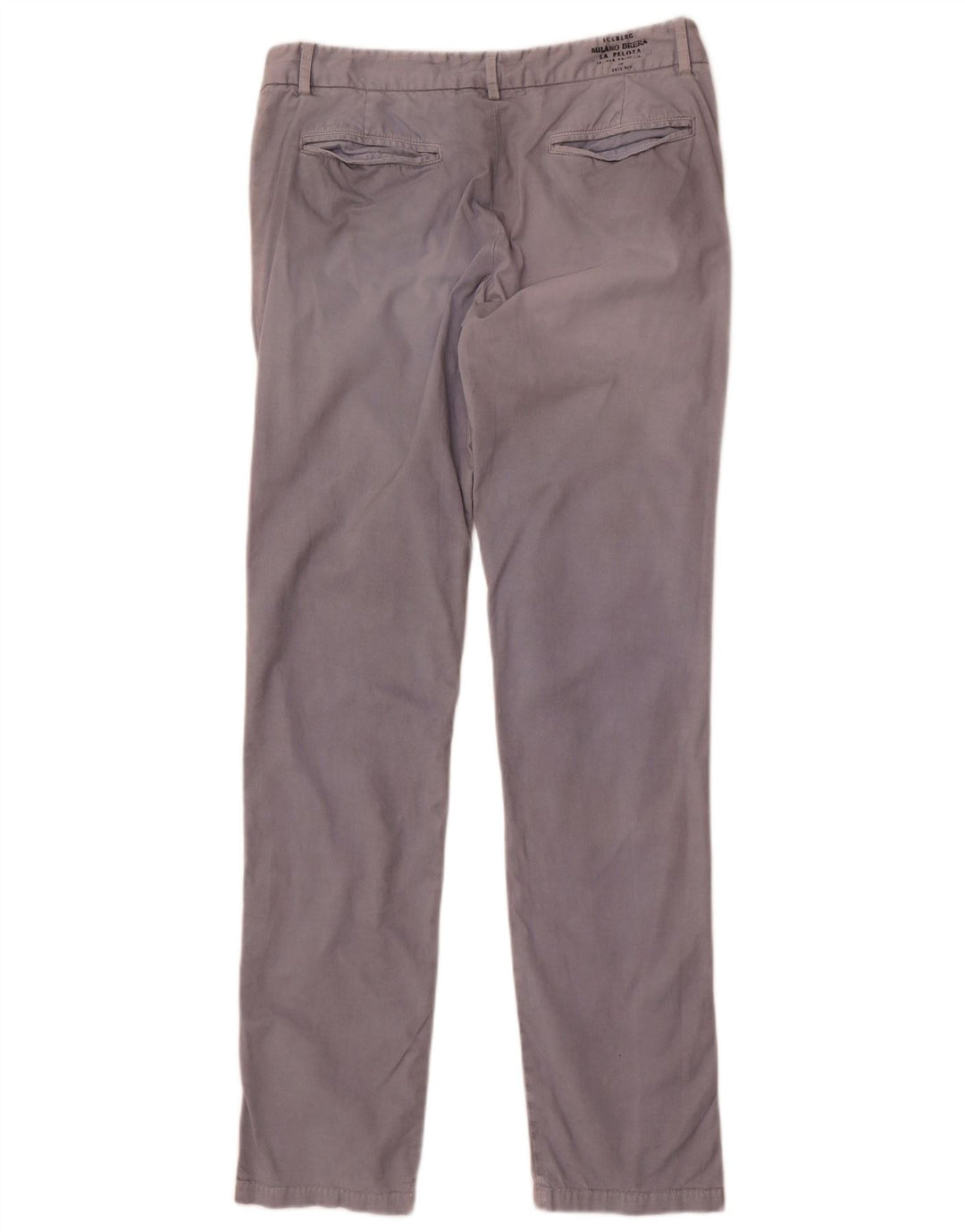 Pantaloni chino slim da uomo Iceberg IT 48 medio W32 L34 cotone grigio