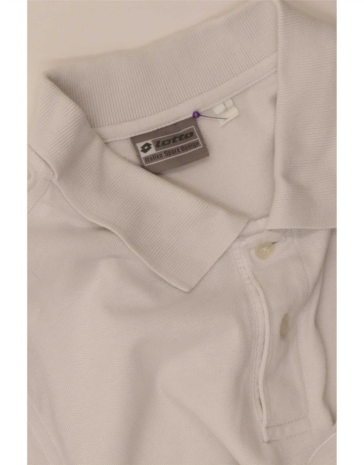 Polo da uomo Lotto Large Bianca