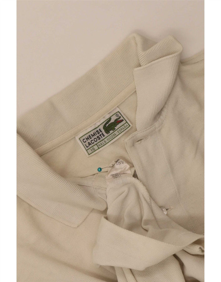 Polo Lacoste Bambino 15-16 Anni Cotone Beige