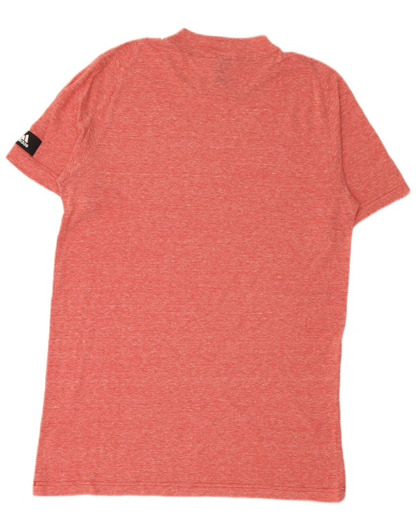 T-shirt ADIDAS da uomo Top rosso medio chiazzato