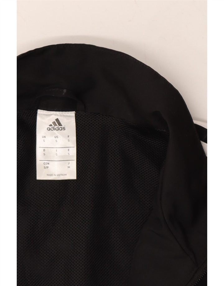 Giacca da ginnastica da uomo ADIDAS piccola in poliestere color block nero