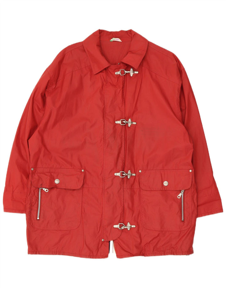 Montgomery oversize New Fast da donna C&A UK 16 Large Rosso Cotone