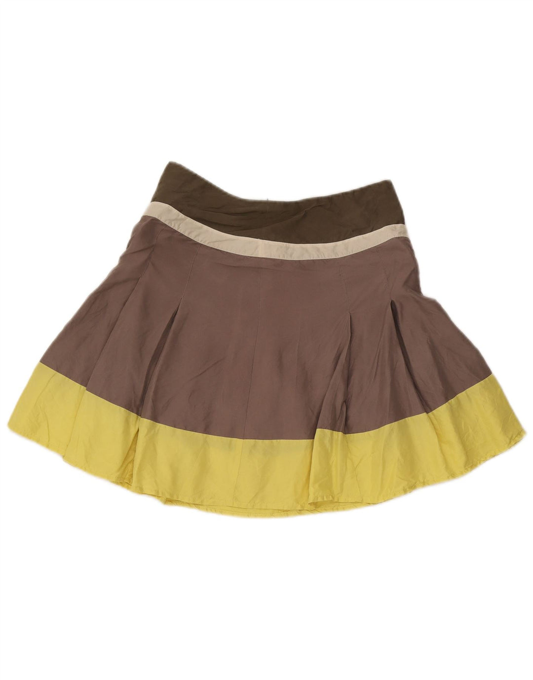 Gonna da tennis da donna Max & Co. W28 Seta color block marrone medio