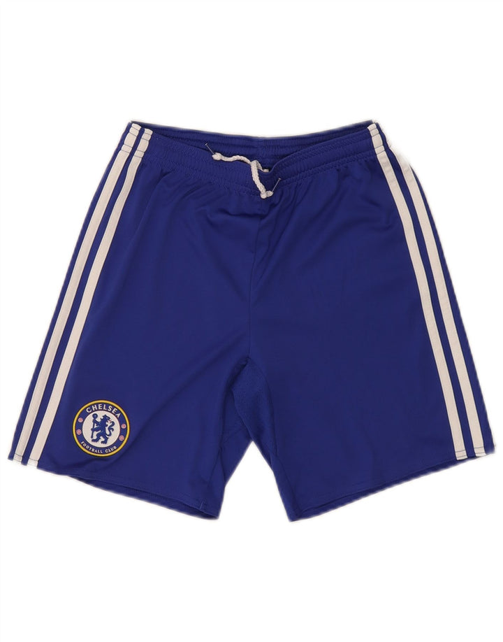 Pantaloncini sportivi grafici ADIDAS Chelsea FC da ragazzo 11-12 anni in poliestere blu