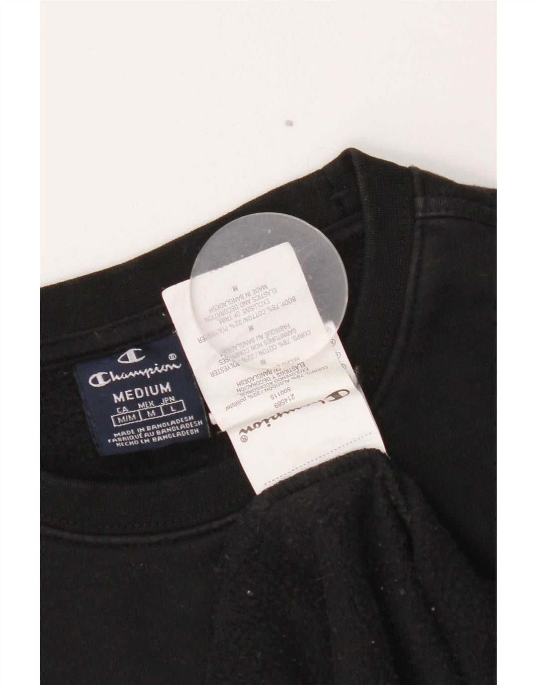 Felpa da donna Champion UK 12 Medium Black Cotton
