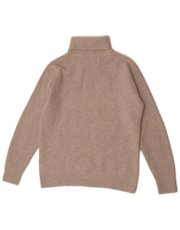 Calvin Klein Jeans Maglione da uomo con collo alto in lana beige medio