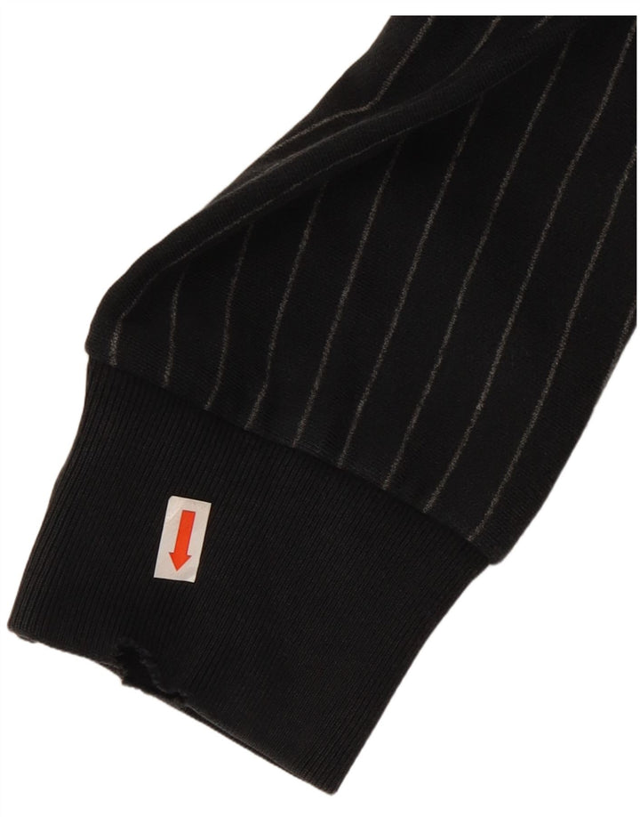 CONVERSE Felpa con cappuccio grafica da uomo Chuck Taylor a righe medie nere