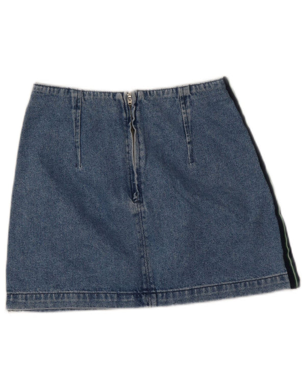 Gonna in denim da donna Topshop EU 36 piccola W26 cotone color block blu