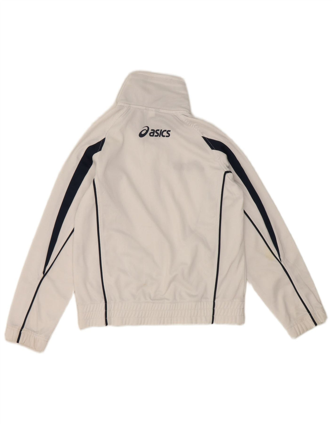 Giacca da tuta grafica da ragazzo Asics, 7-8 anni, colore bianco