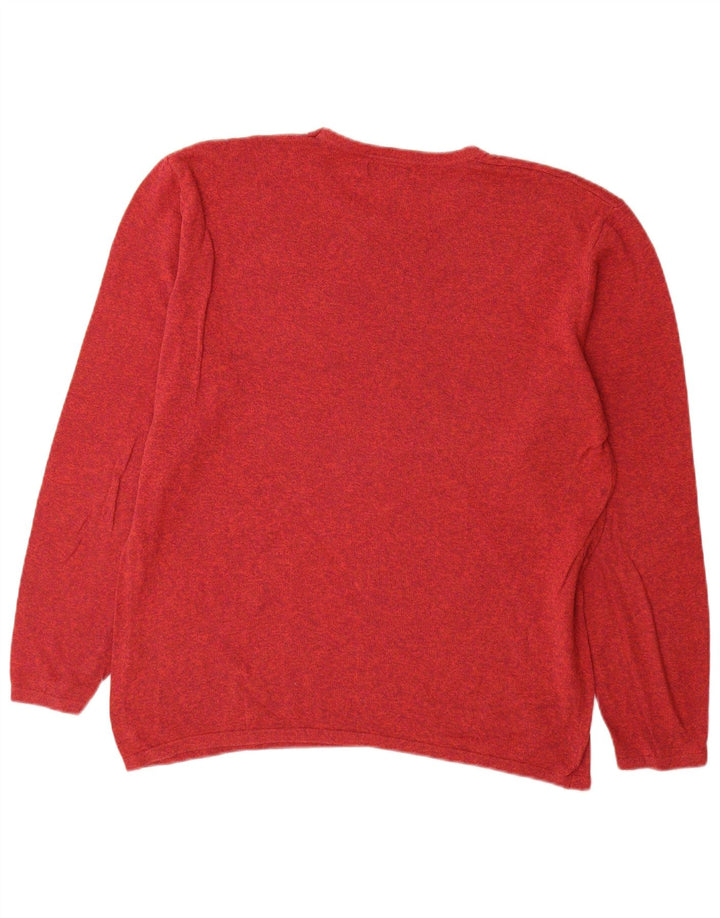 Maglione maglione girocollo da uomo Zara XL in cotone rosso