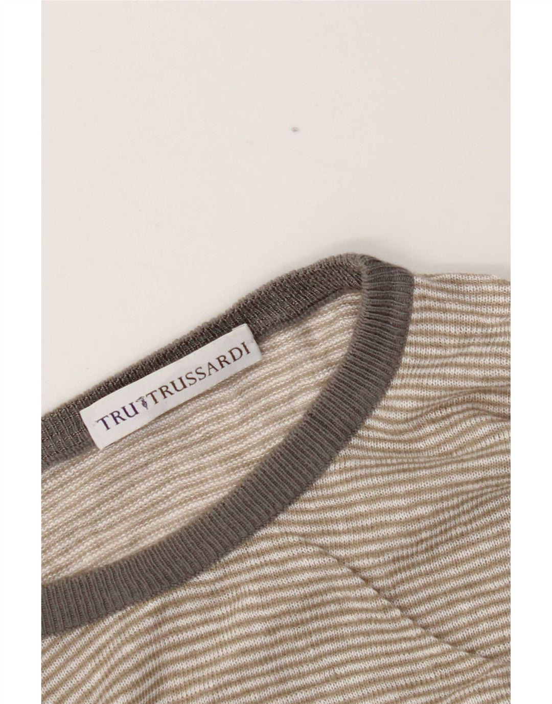 Maglione Maglione Girocollo Uomo Trussardi Grande Grigio Argyle/Diamante