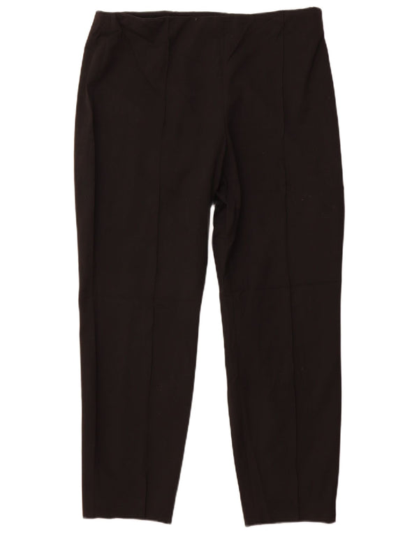 CALVIN KLEIN Pantaloni casual slim da donna US 14 XL W34 L27 Poliestere nero