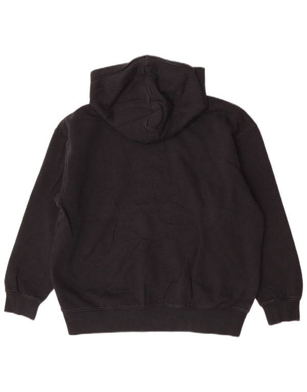 Felpa con cappuccio oversize da donna Nike UK 10 piccola in cotone nero
