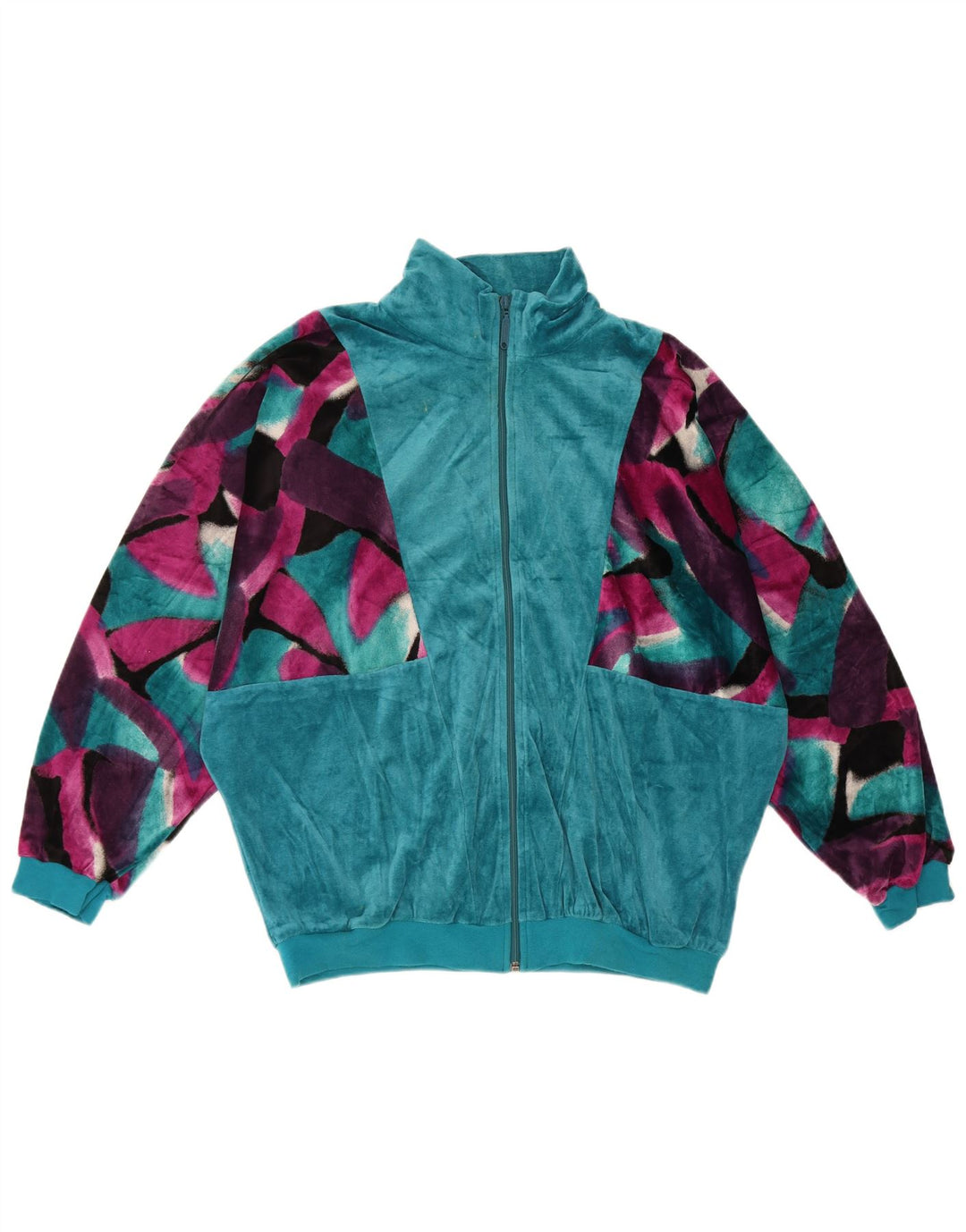 Giacca da donna in velluto da donna Schneider IT 44 Blu medio geometrico