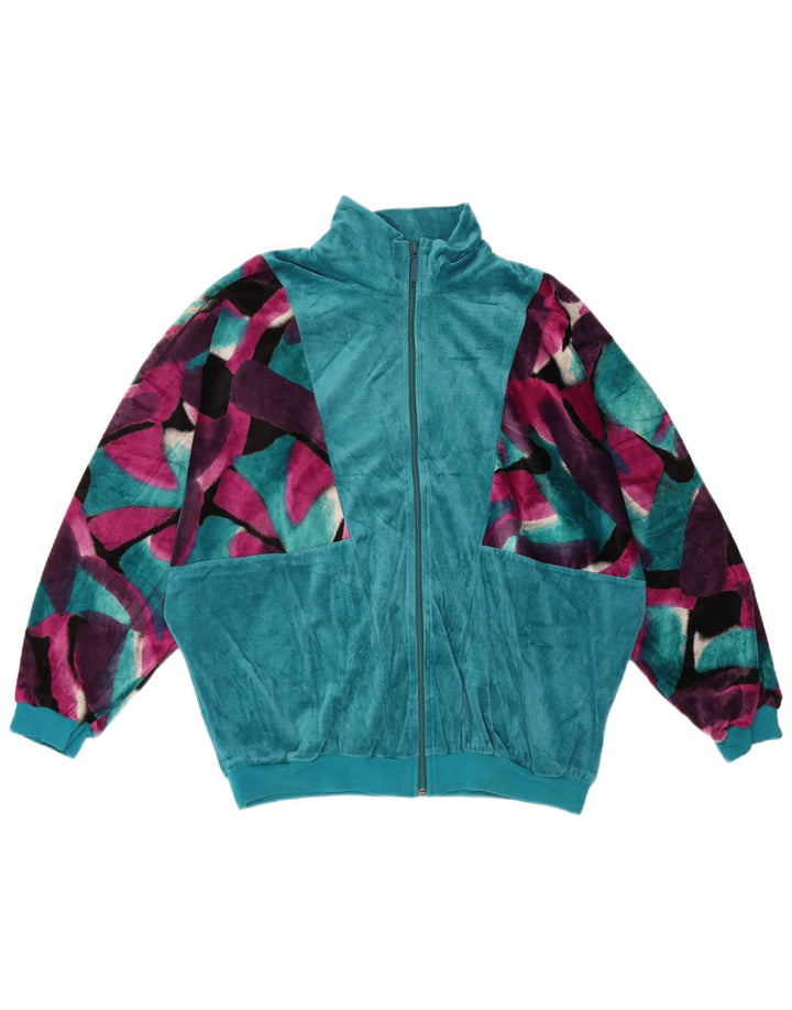 Giacca da donna in velluto da donna Schneider IT 44 Blu medio geometrico