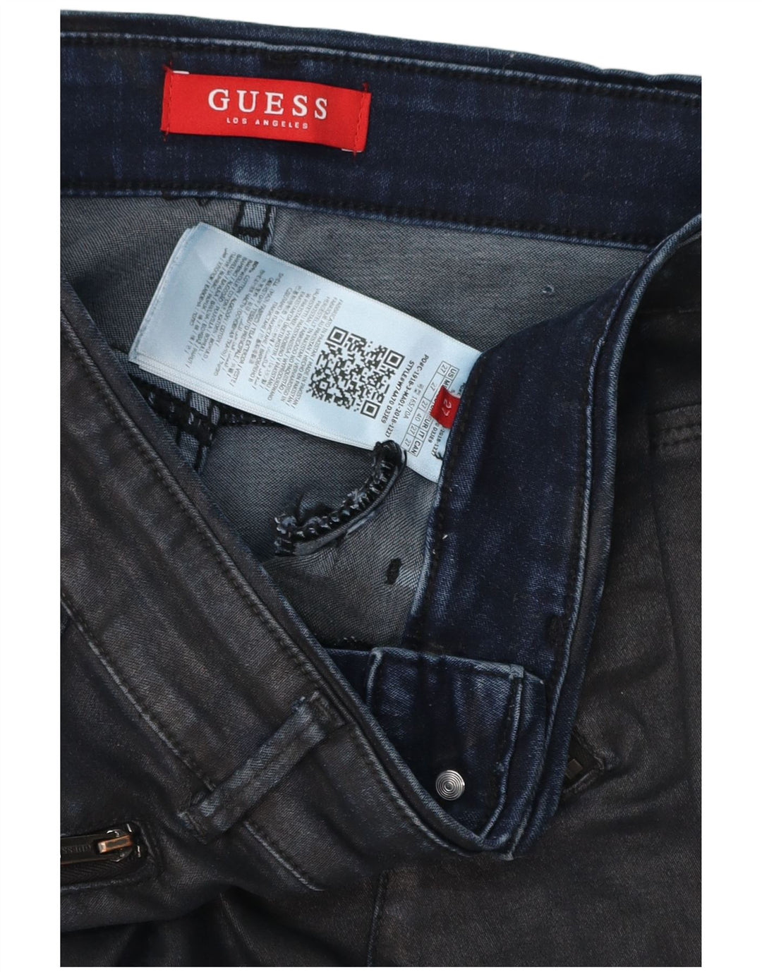 Jeans slim da donna Guess W27 L32 cotone blu navy
