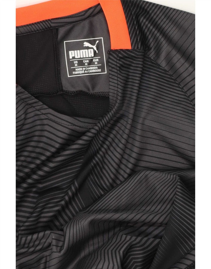 T-shirt da uomo Puma Top grigio medio geometrico