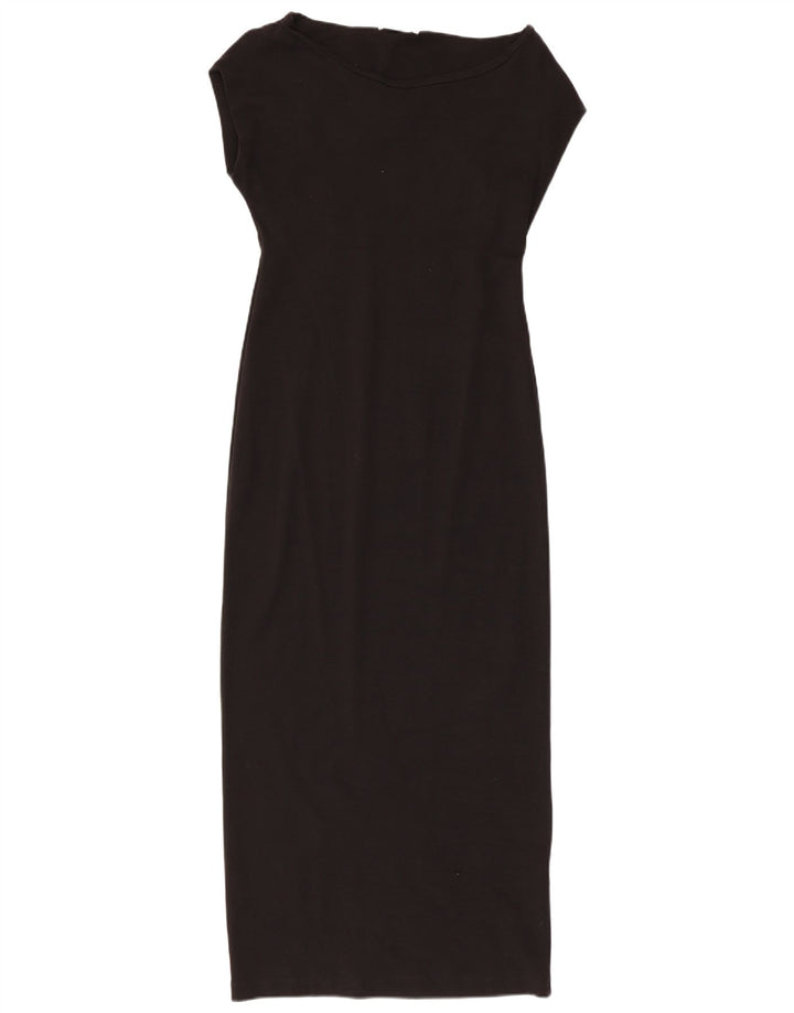 Vestito lungo da donna Zara UK 14 grande cotone nero