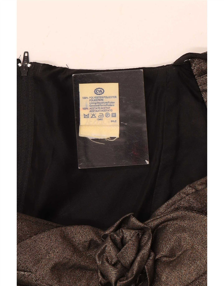 Abito da donna con spalle scoperte Yessica EU 36 Piccolo poliestere color block nero