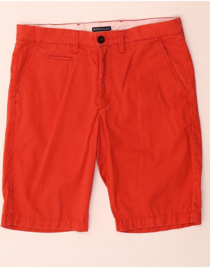 Pantaloncini chino da uomo Milano BOGGI IT 46 piccoli W34 cotone rosso