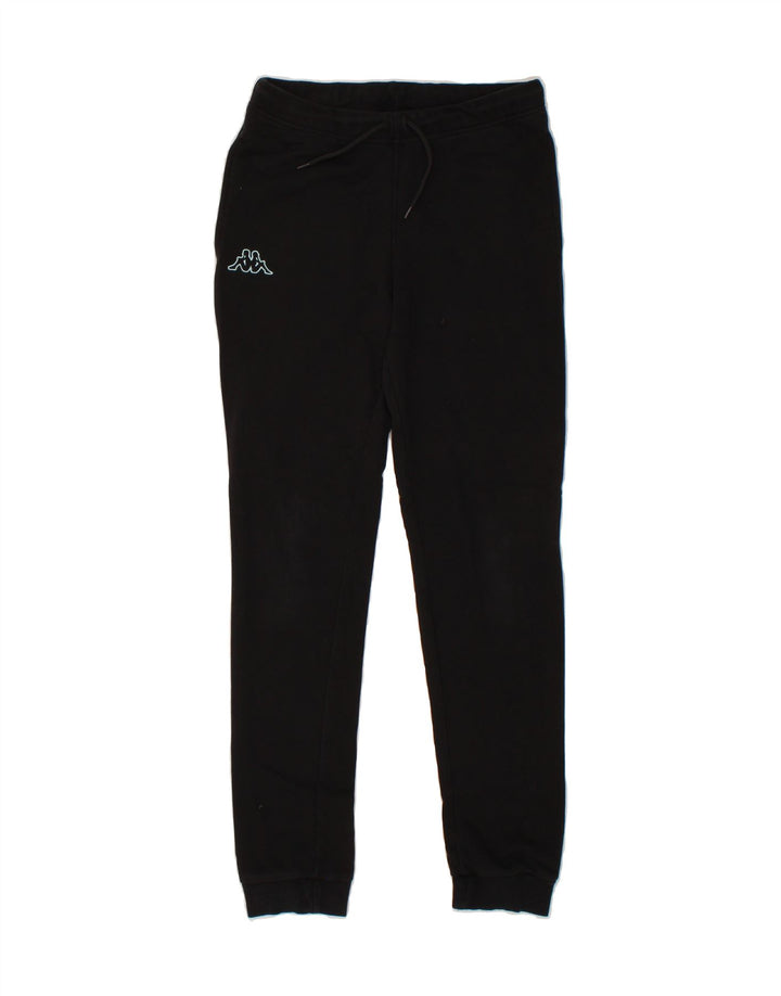 KAPPA Boys Tracksuit Trousers Joggers 13-14 Years Black Vintage Kappa and Second-Hand Kappa from Messina Hembry 