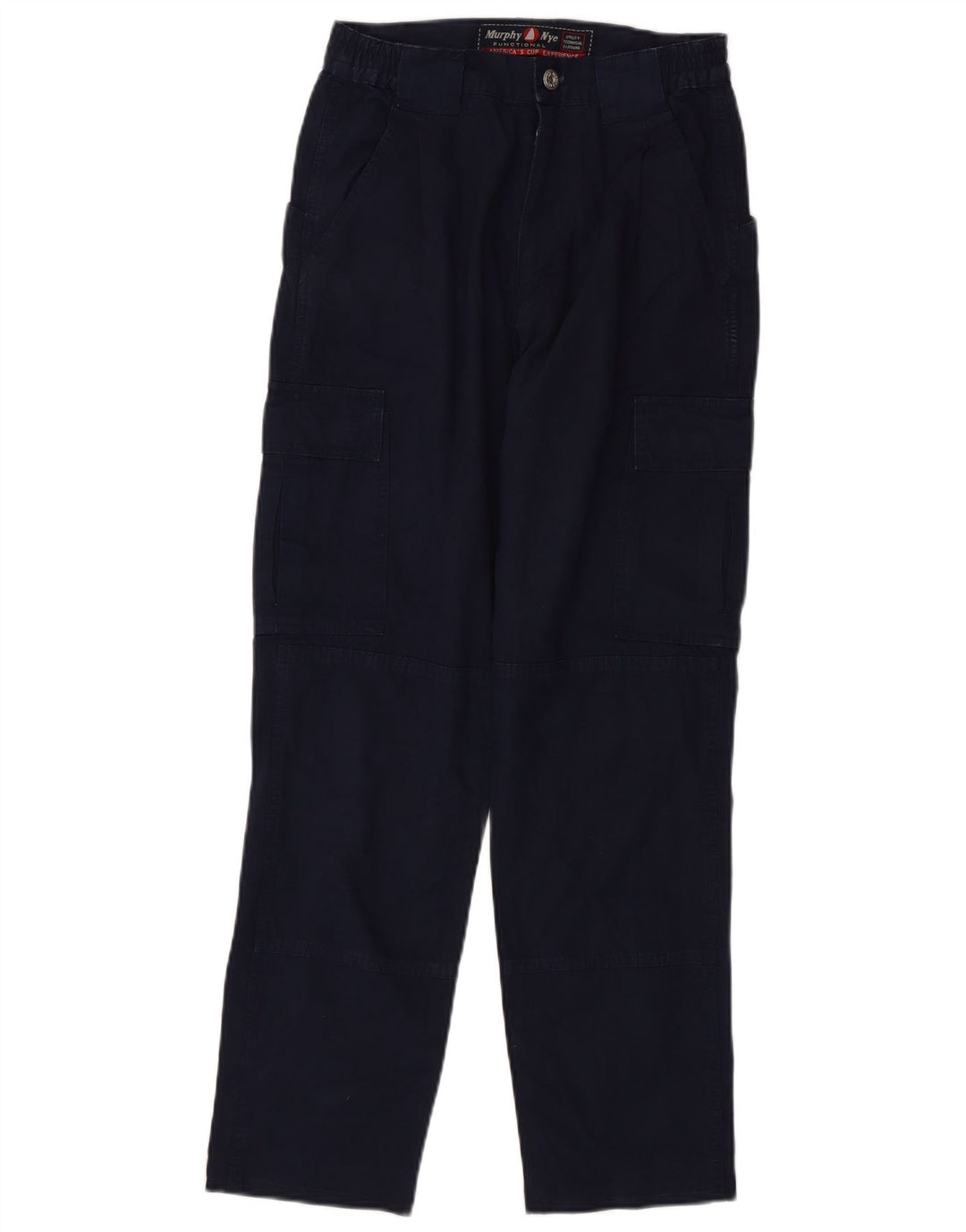 Pantaloni cargo dritti da uomo Murphy & Nye W29 L29 cotone blu navy