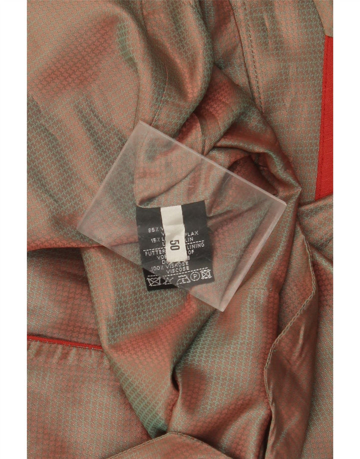 Gilet Uomo VINTAGE IT 50 Viscosa Colourblock Rosso Medio