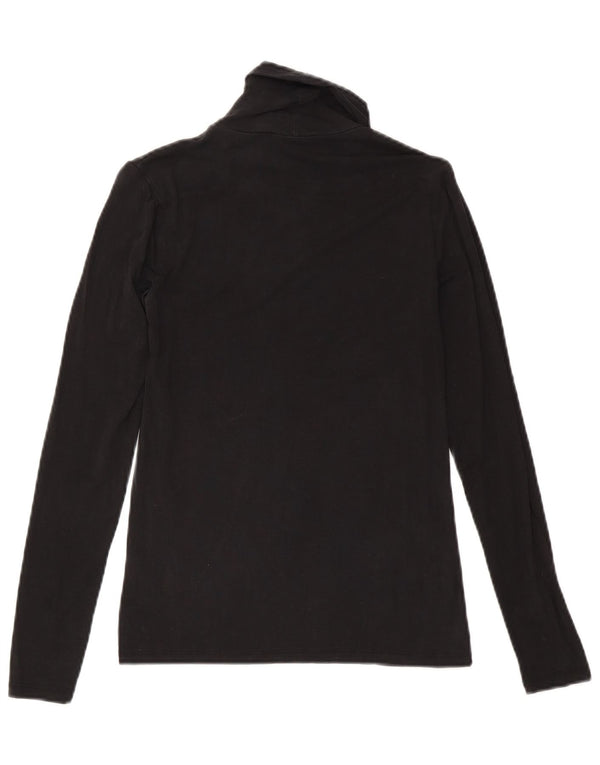 Maglia da donna a maniche lunghe Massimo Dutti UK 8 Small Lyocell nero