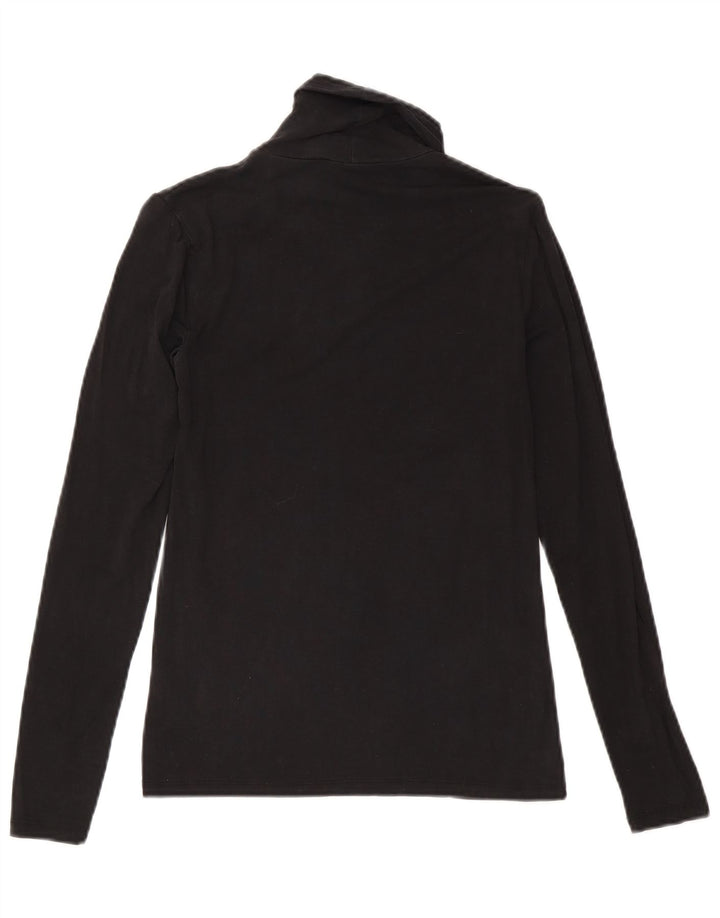 Maglia da donna a maniche lunghe Massimo Dutti UK 8 Small Lyocell nero