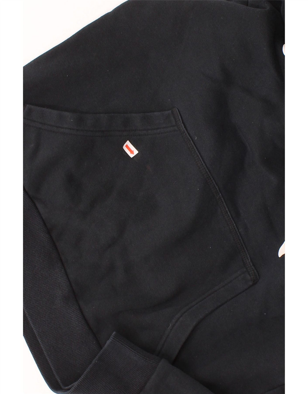 PUMA Mens Graphic Hoodie Jumper Small Black Cotton Vintage Puma and Second-Hand Puma from Messina Hembry 