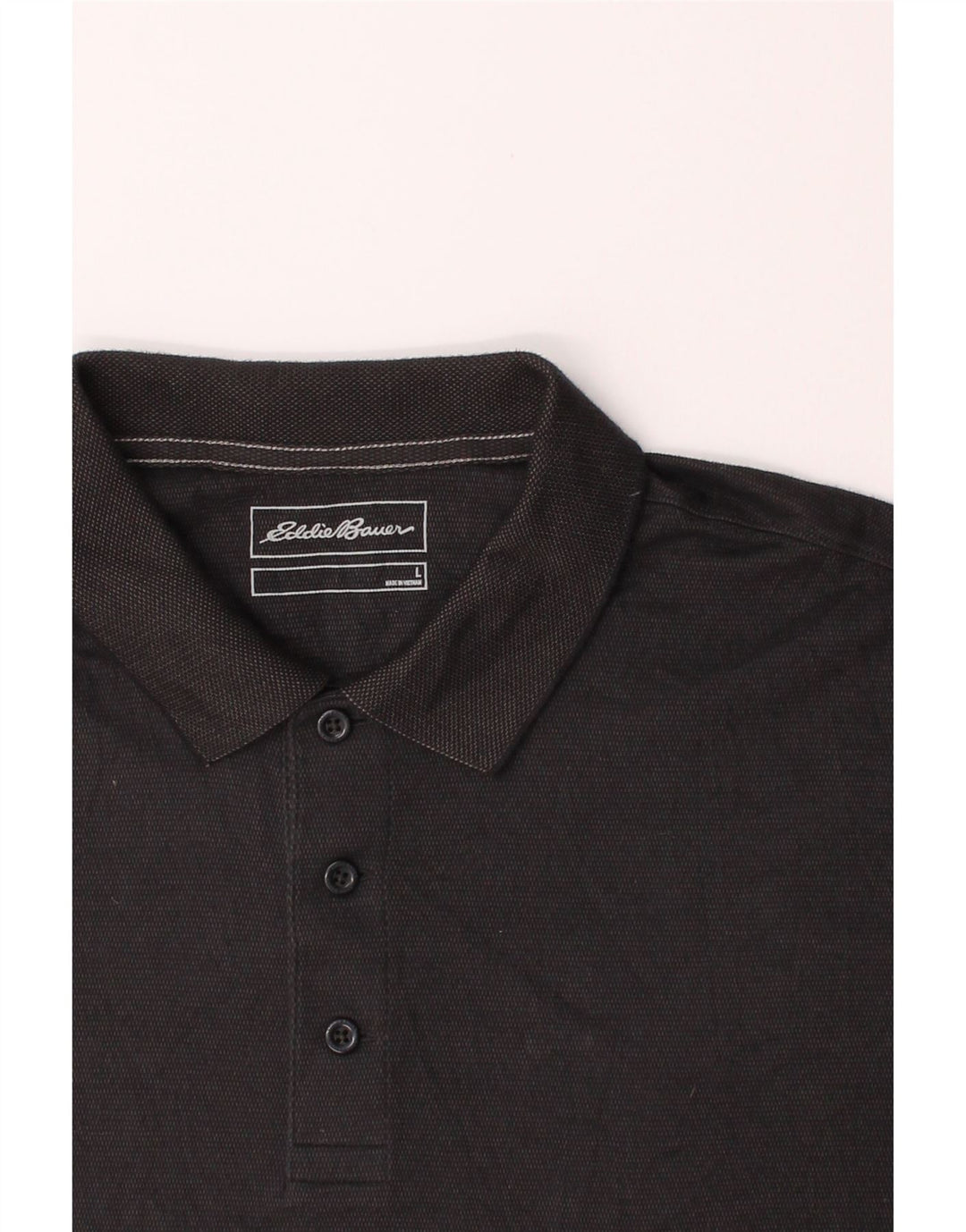 EDDIE BAUER Mens Polo Shirt Large Grey Cotton Vintage Eddie Bauer and Second-Hand Eddie Bauer from Messina Hembry 