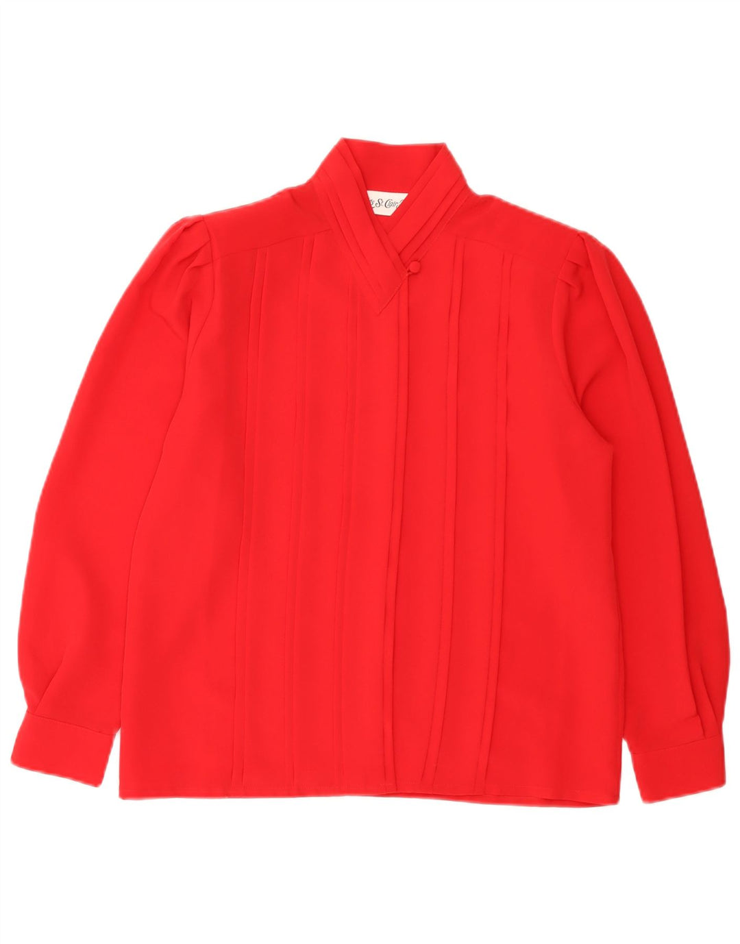 Yves St. Clair Petites Camicia da donna Camicetta US 8 Poliestere rosso medio