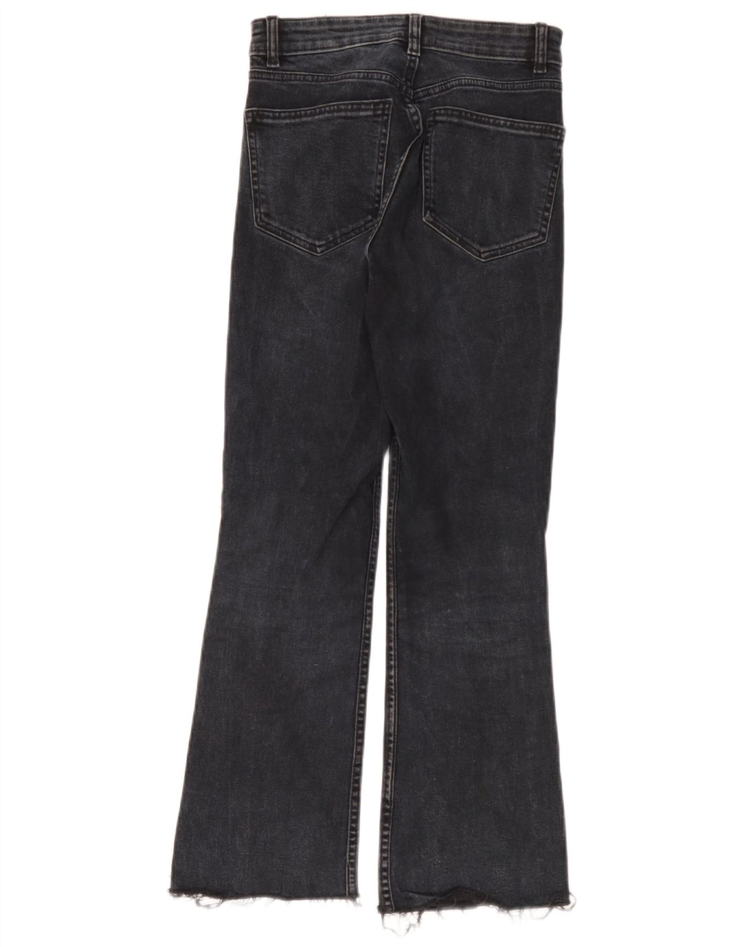 Jeans svasati da donna Zara EU 38 piccoli W28 L26 neri