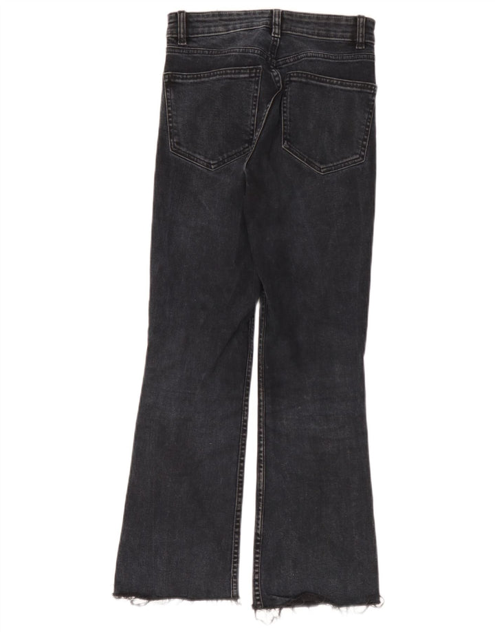 Jeans svasati da donna Zara EU 38 piccoli W28 L26 neri