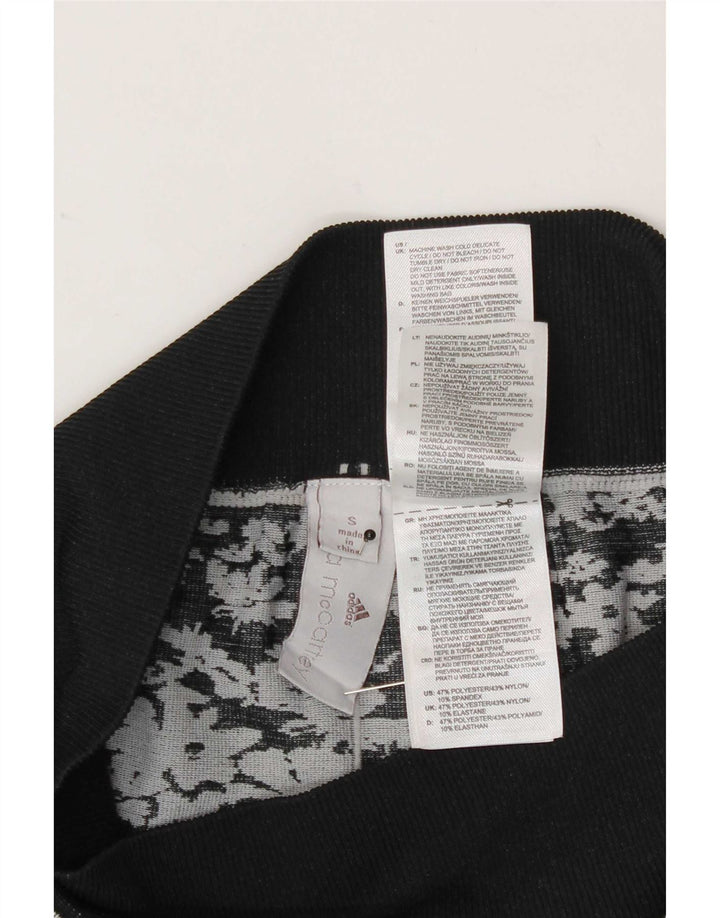 Leggings Adidas Stella McCartney da donna UK 8 piccolo poliestere floreale grigio