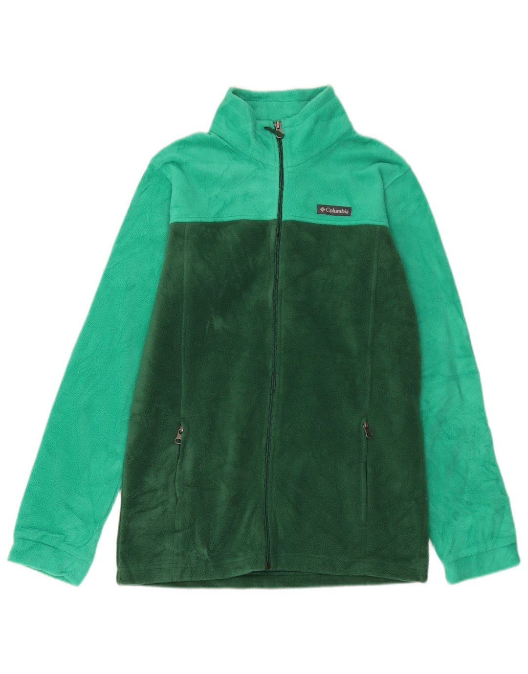 Giacca in pile Columbia da ragazzo 15-16 anni XL Poliestere color block verde