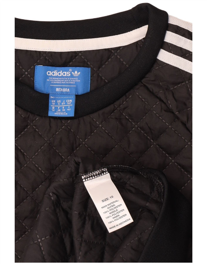 Felpa grafica Adidas Rita Ora da donna UK 10 piccola nera